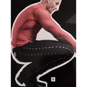 Lip Service 2005 Stretch Fk'n Jeans Old School Rocker Side Lace Black Mens Pants